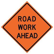 road work ahead