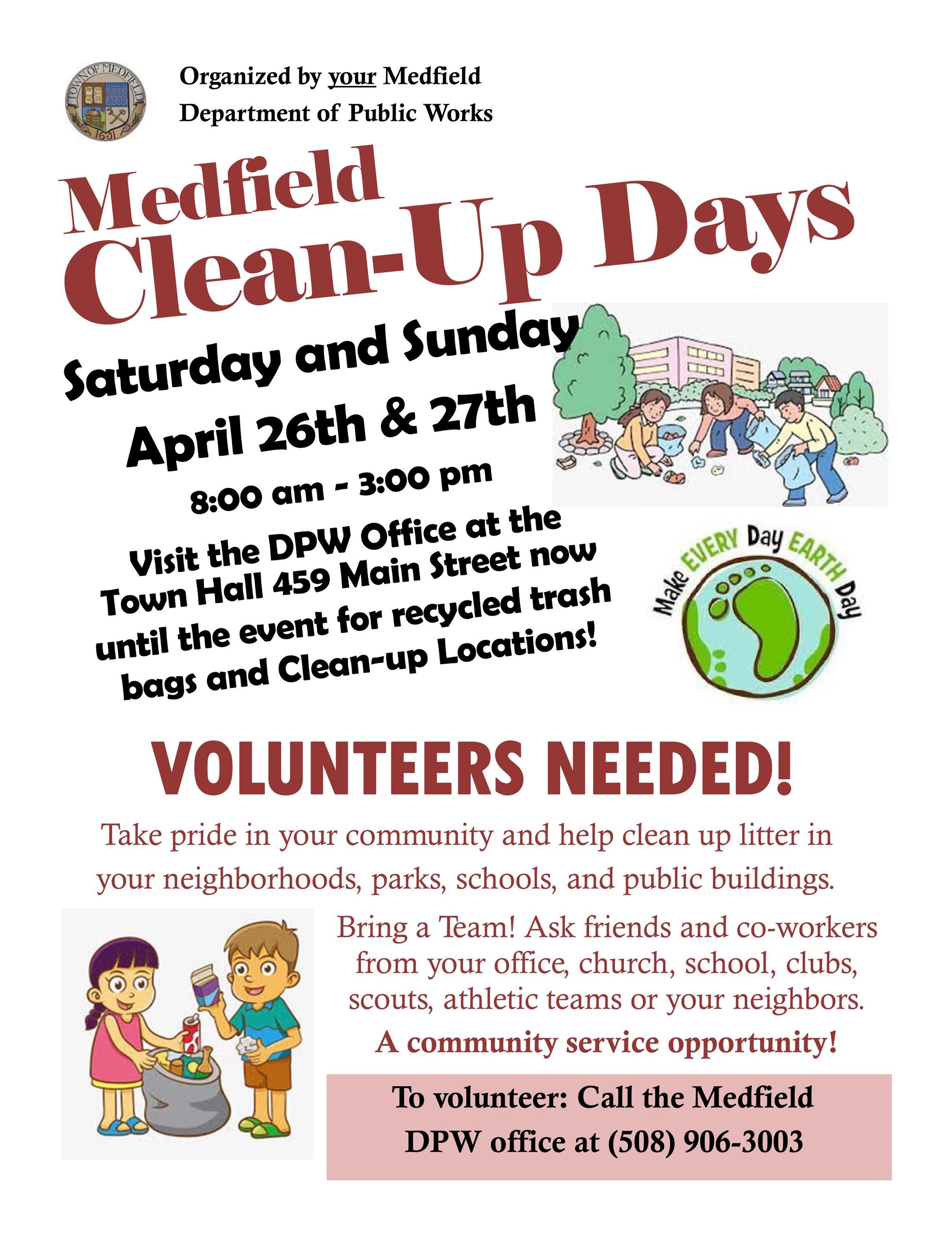 Medfield Clean up Days 2025